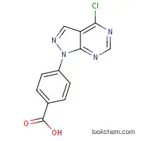 Molecular Structure of 1313404-68-0 (4-(4-Chloro-1H-pyrazolo[3,4-d]pyrimidin-1-yl)benzoic acid)